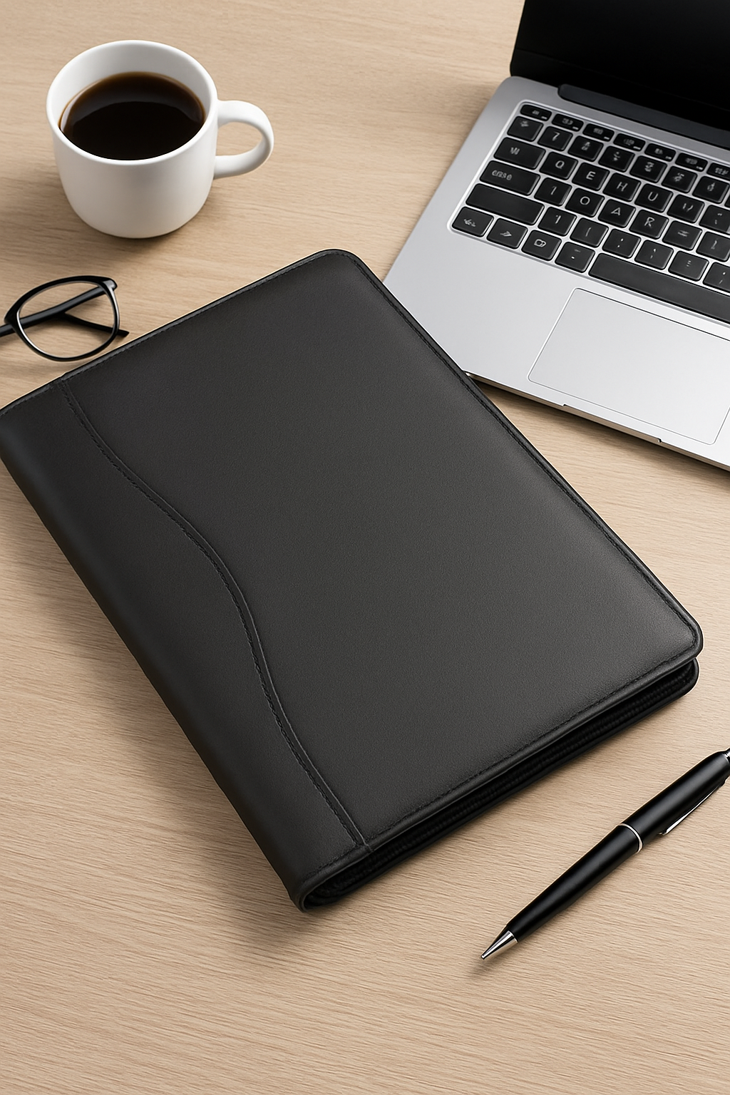 Premium Ring Binder Leather Document File