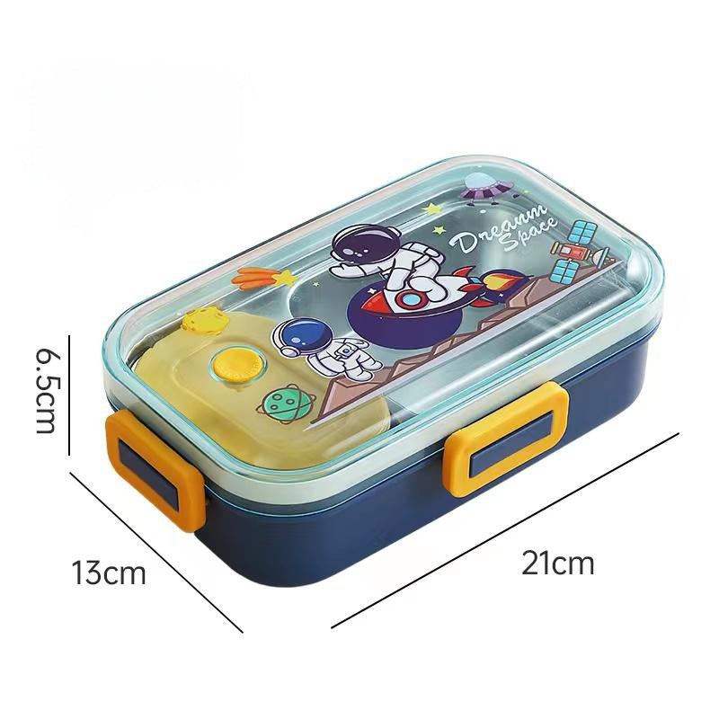 Cute Cartoon-Themed Kids Lunch Box with Stainless Steel
