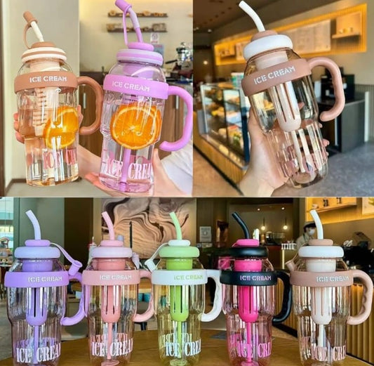 Ice Cream-Themed Fruit Infuser Water Bottle – 650ml