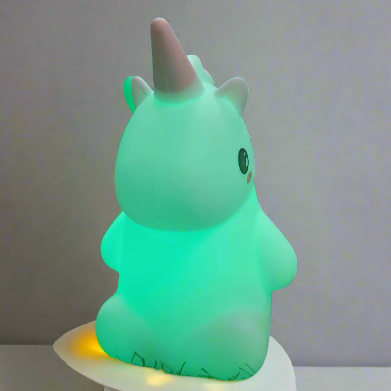 Rhinoceros Baby – Hand Operated Light Changing Toy/Lamp