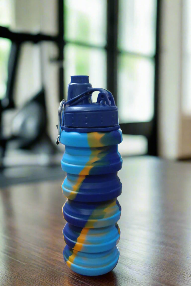 Foldable Silicone Water Bottle – Colorful & Space-Saving